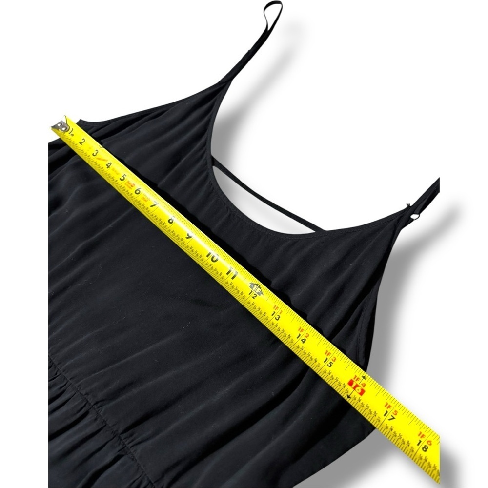 Talula Classic Black Sleeveless Skinny Strap Tiered Empire Waist Mini Dress - Picture 11 of 16